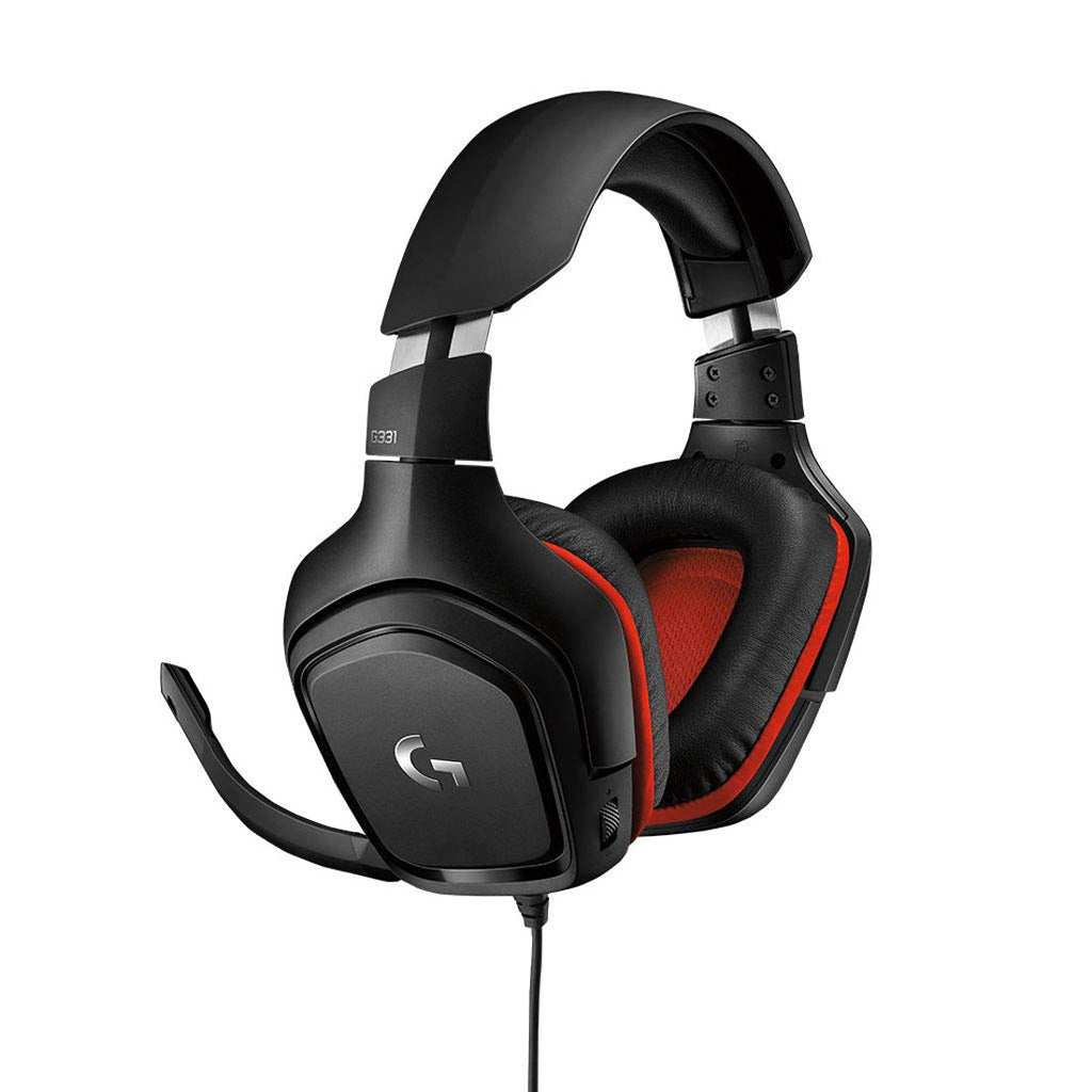 Logitech G331 Over-Ear Gaming Headset with Rotatable Boom Microphone - Black