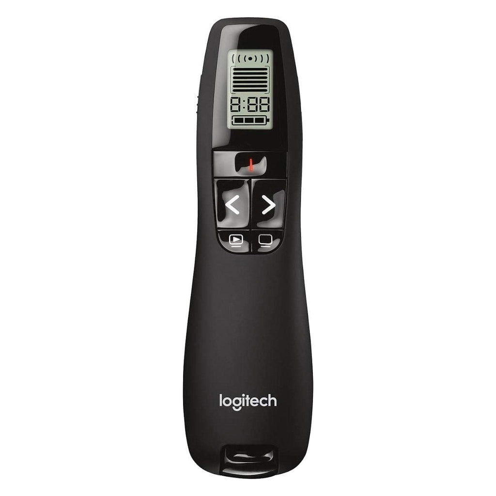 Logitech Wireless Presenter R800 with Battery Indicator Green Laser Pointer and LCD Display