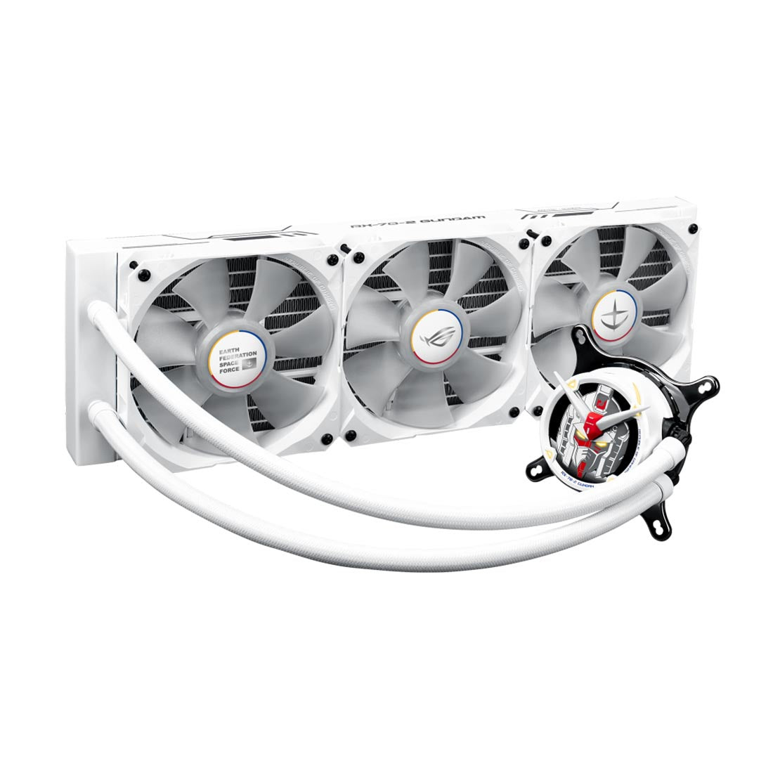 ASUS ROG STRIX LC 360 Gundam Edition AIO 360mm Liquid Cooler with Triple 120mm PWM Fans
