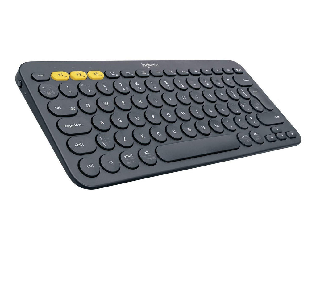 Logitech K380 Bluetooth Wireless Multi-Device Black Keyboard with Up to 3 Devices Connectivity and 2 Year Battery Life