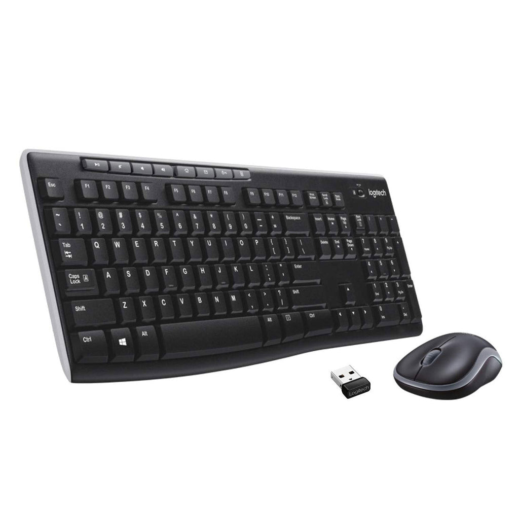 Logitech MK270r Wireless Keyboard and Mouse Combo with Spill Resistant Design and 2.4GHz Connectivity