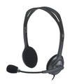 Logitech H111 3.5mm Wired Stereo Headset with 180° Rotating Microphone - Black