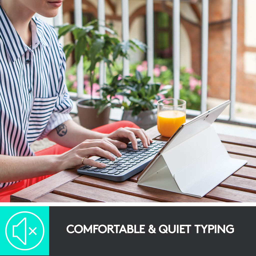 Logitech K380 Bluetooth Wireless Multi-Device Black Keyboard with Up to 3 Devices Connectivity and 2 Year Battery Life