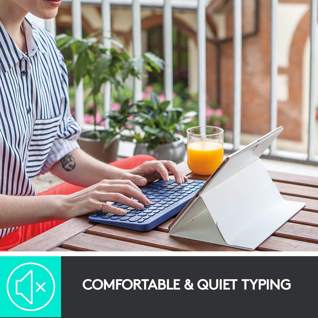 Logitech K380 Bluetooth Wireless Multi-Device Black Keyboard with Up to 3 Devices Connectivity and 2 Year Battery Life