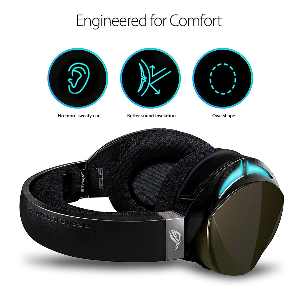 ASUS ROG STRIX Fusion 500 USB Wired RGB Gaming Headset with Virtual 7.1 Surround Sound and Boom Microphone