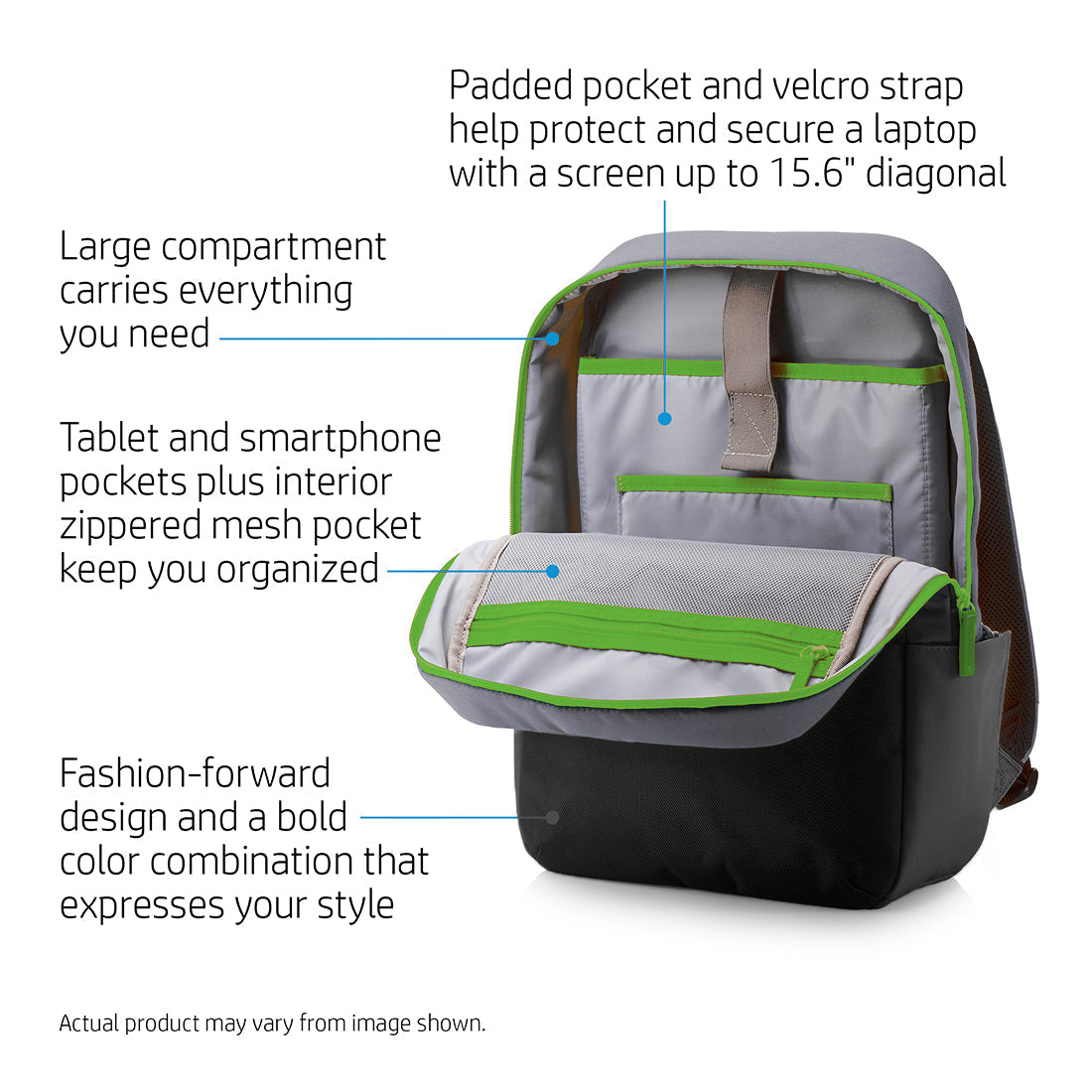 HP Duotone Backpack for 15.6-inch Laptop
