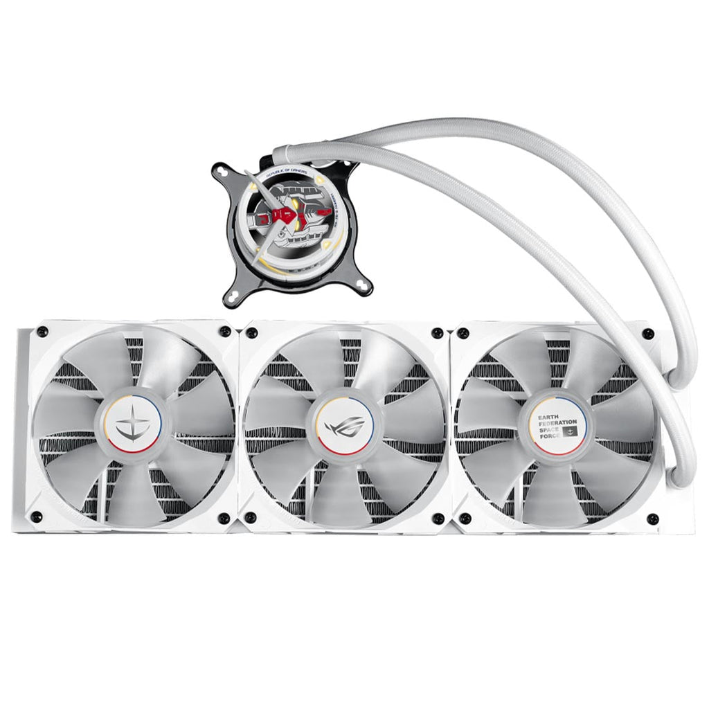 ASUS ROG STRIX LC 360 Gundam Edition AIO 360mm Liquid Cooler with Triple 120mm PWM Fans