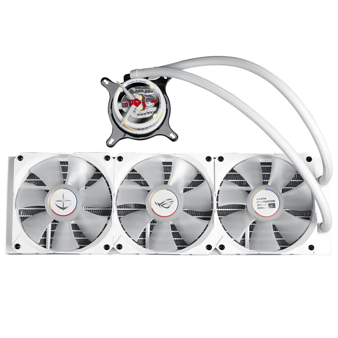 ASUS ROG STRIX LC 360 Gundam Edition AIO 360mm Liquid Cooler with Triple 120mm PWM Fans