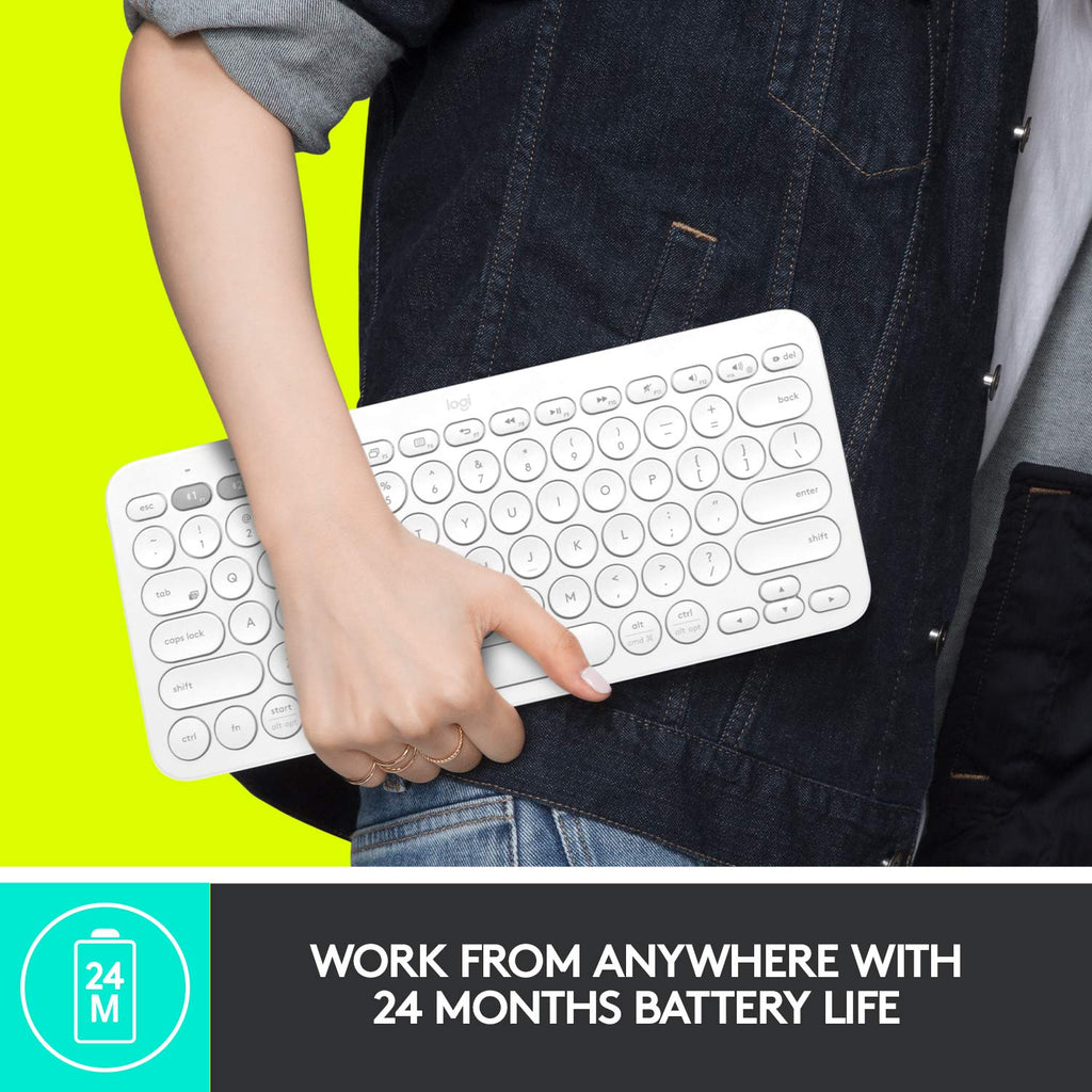 Logitech K380 Bluetooth Wireless Multi-Device Black Keyboard with Up to 3 Devices Connectivity and 2 Year Battery Life