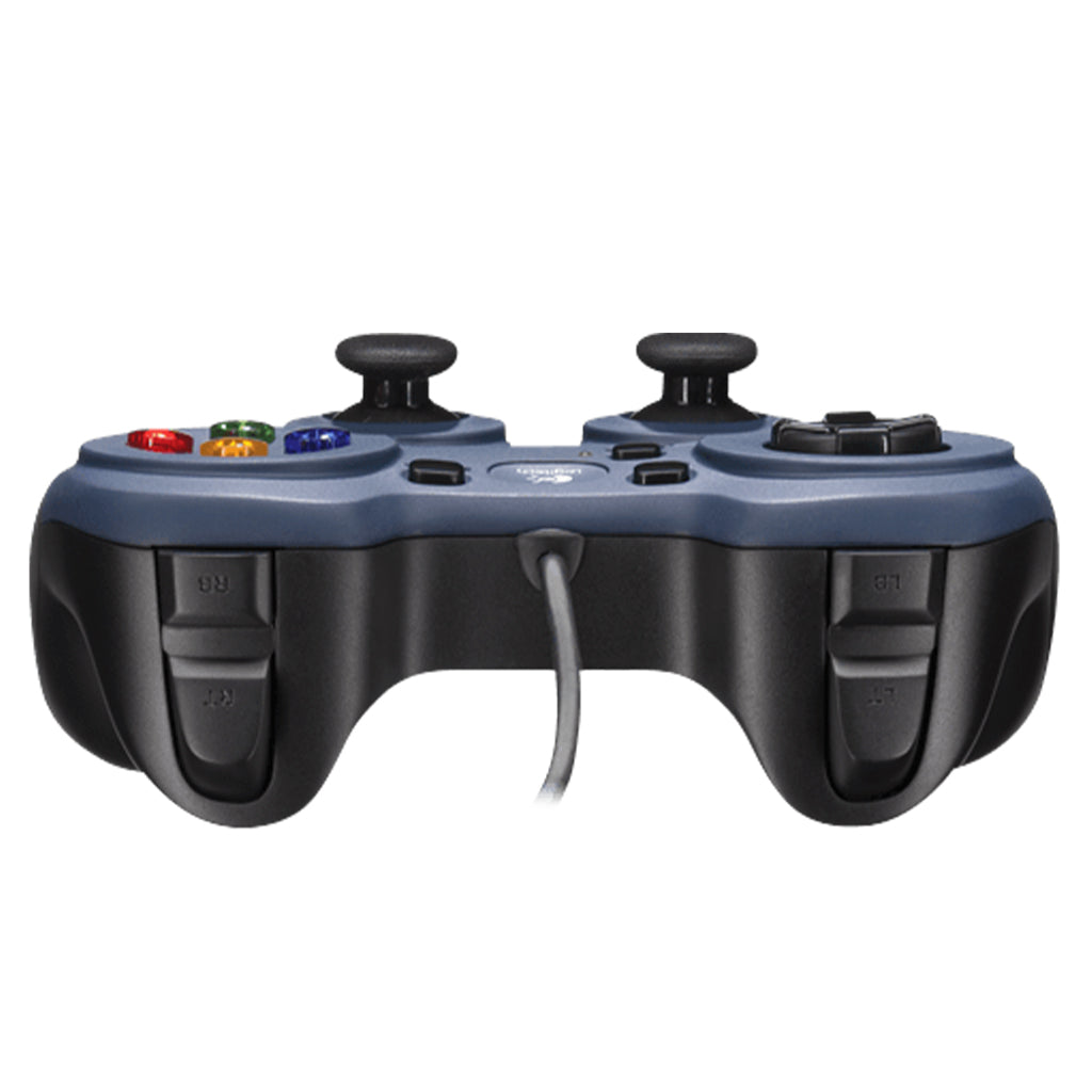 Logitech F310 Four Switch Contoured Rubber Grip USB Wired Gamepad -Blue