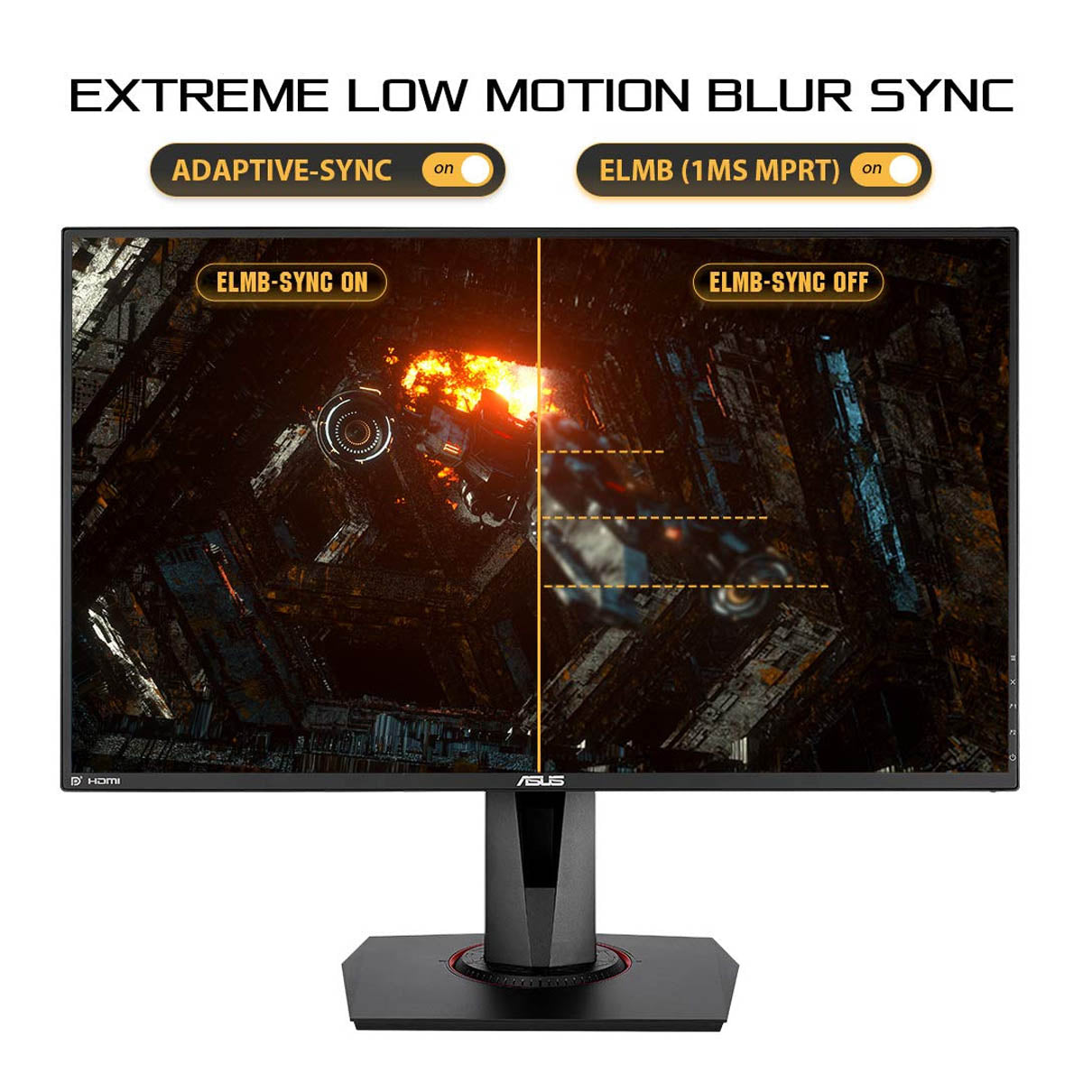 ASUS TUF VG279QM 27 Inch Full HD Gaming Monitor with Nvidia G-SYNC and 2W Dual Stereo Speakers