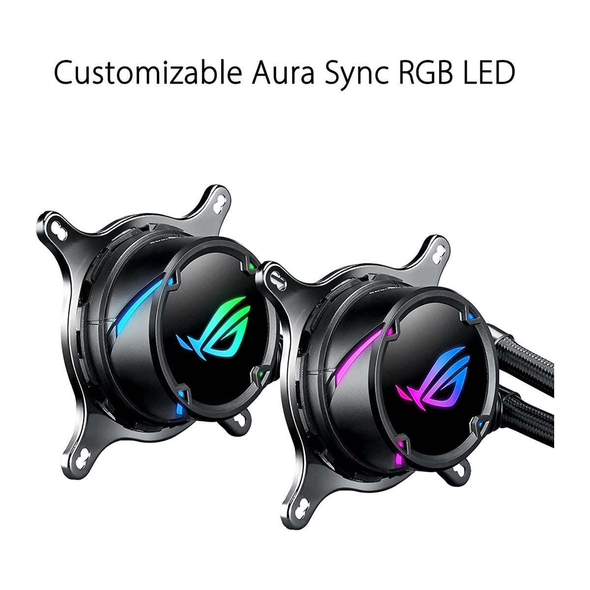 ASUS ROG STRIX LC 240 RGB AIO 240mm Liquid Cooler with Dual 120mm PWM Fans