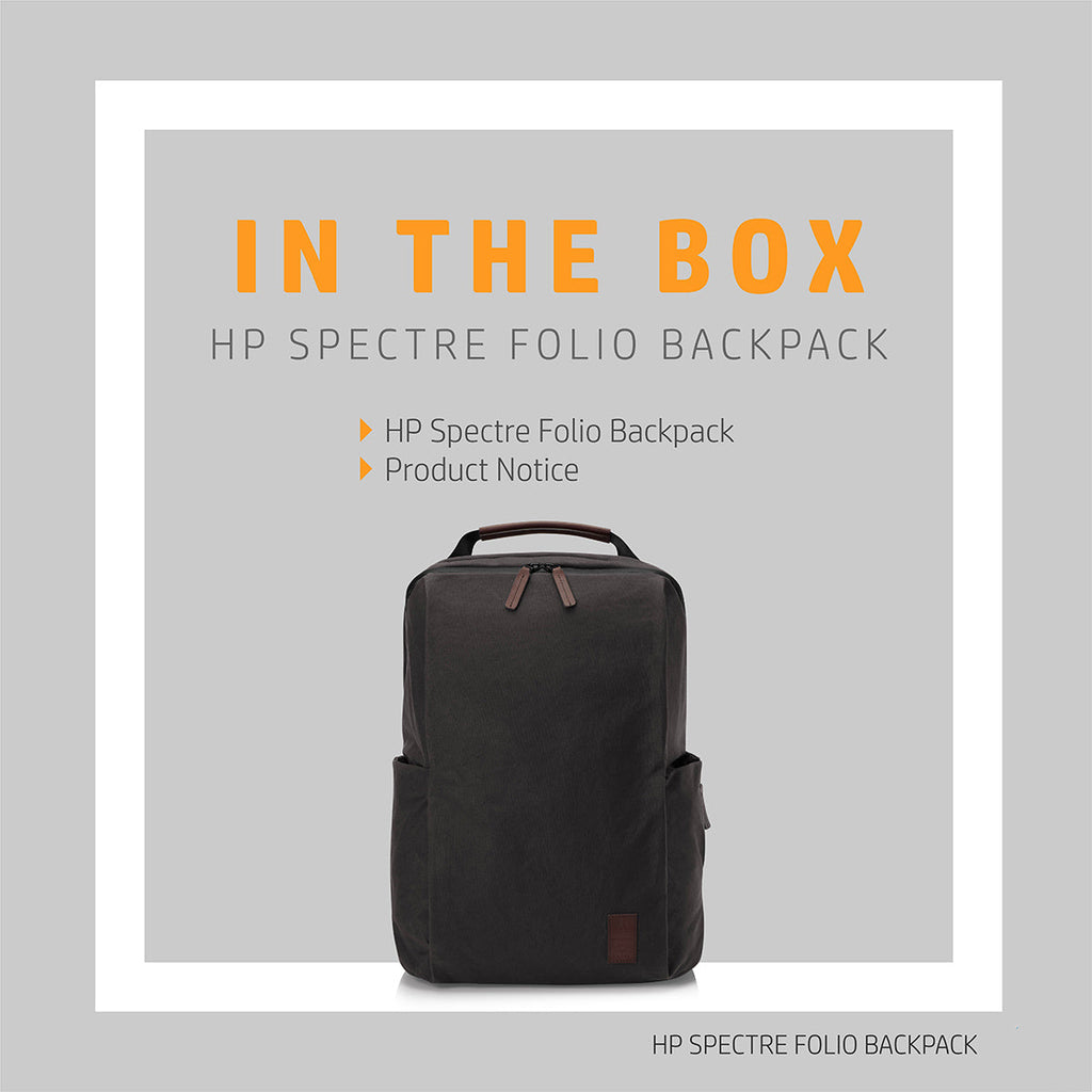 HP Spectre Folio Backpack for 15.6 Inch Laptops with RFID Pockets and Water Resistant Material