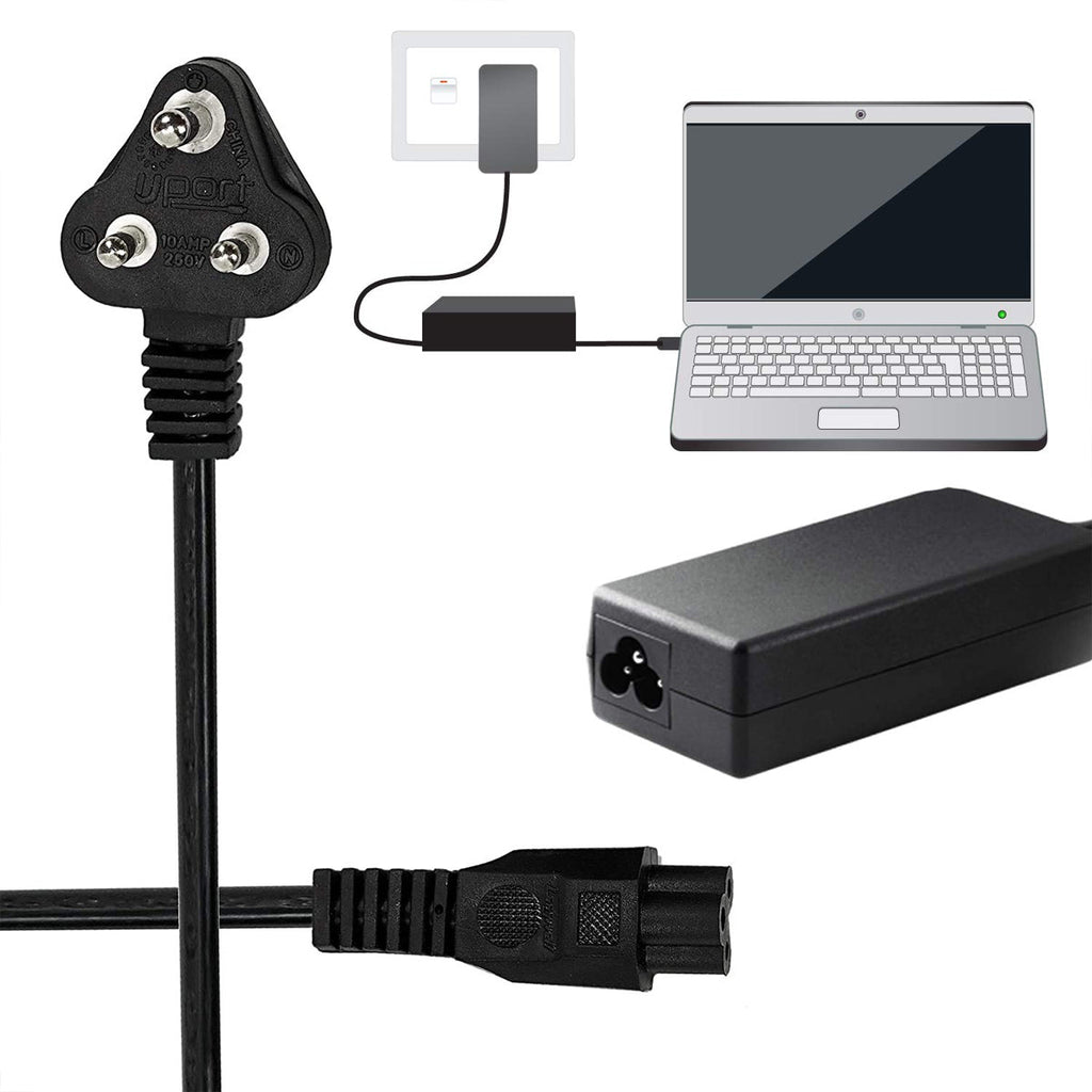 Dell K257C Original Laptop Power Cable Cord with 3-Pin Design and Universal Compatibility