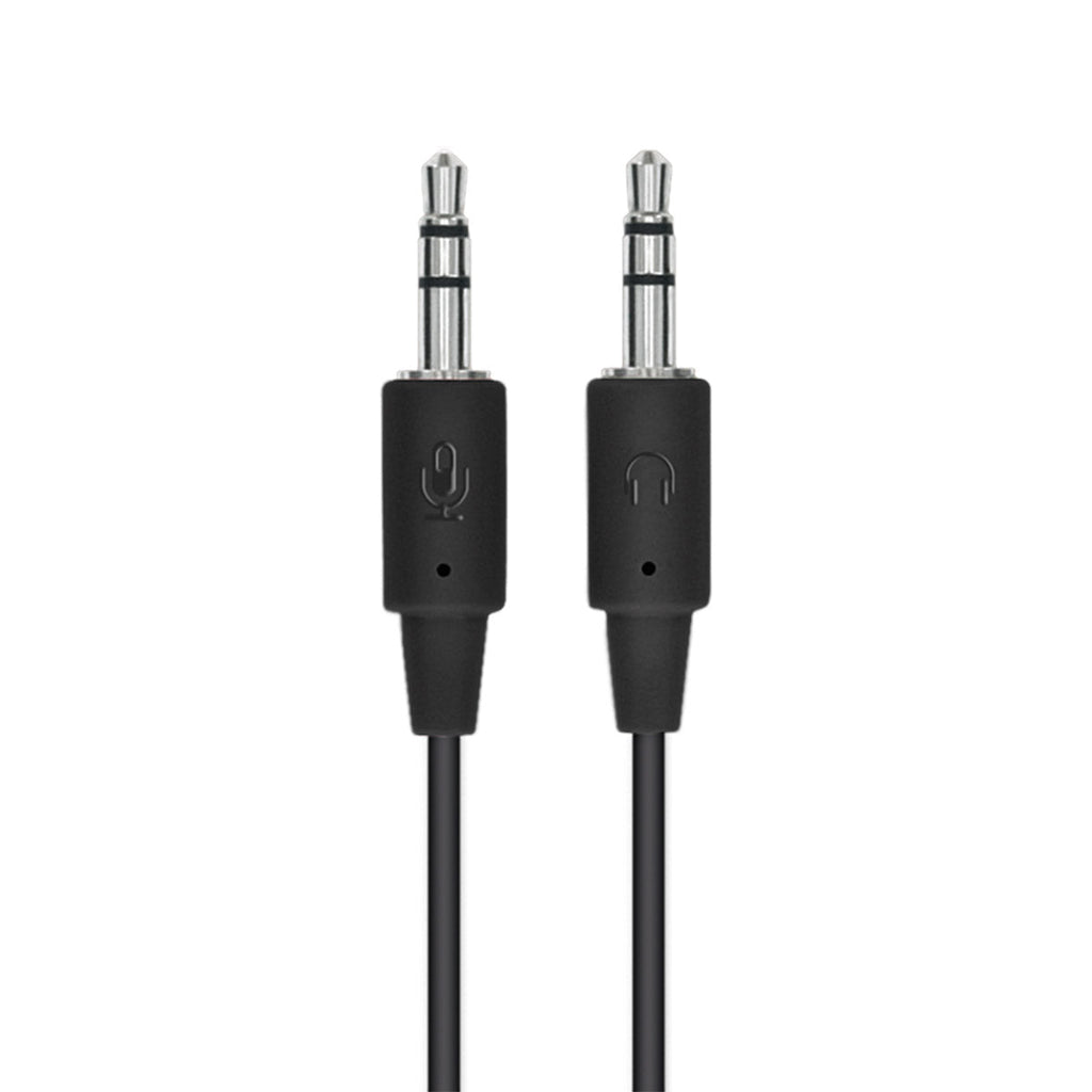 Logitech H110 3.5mm Wired Dual Plug Computer Stereo Headset with Mic - Black