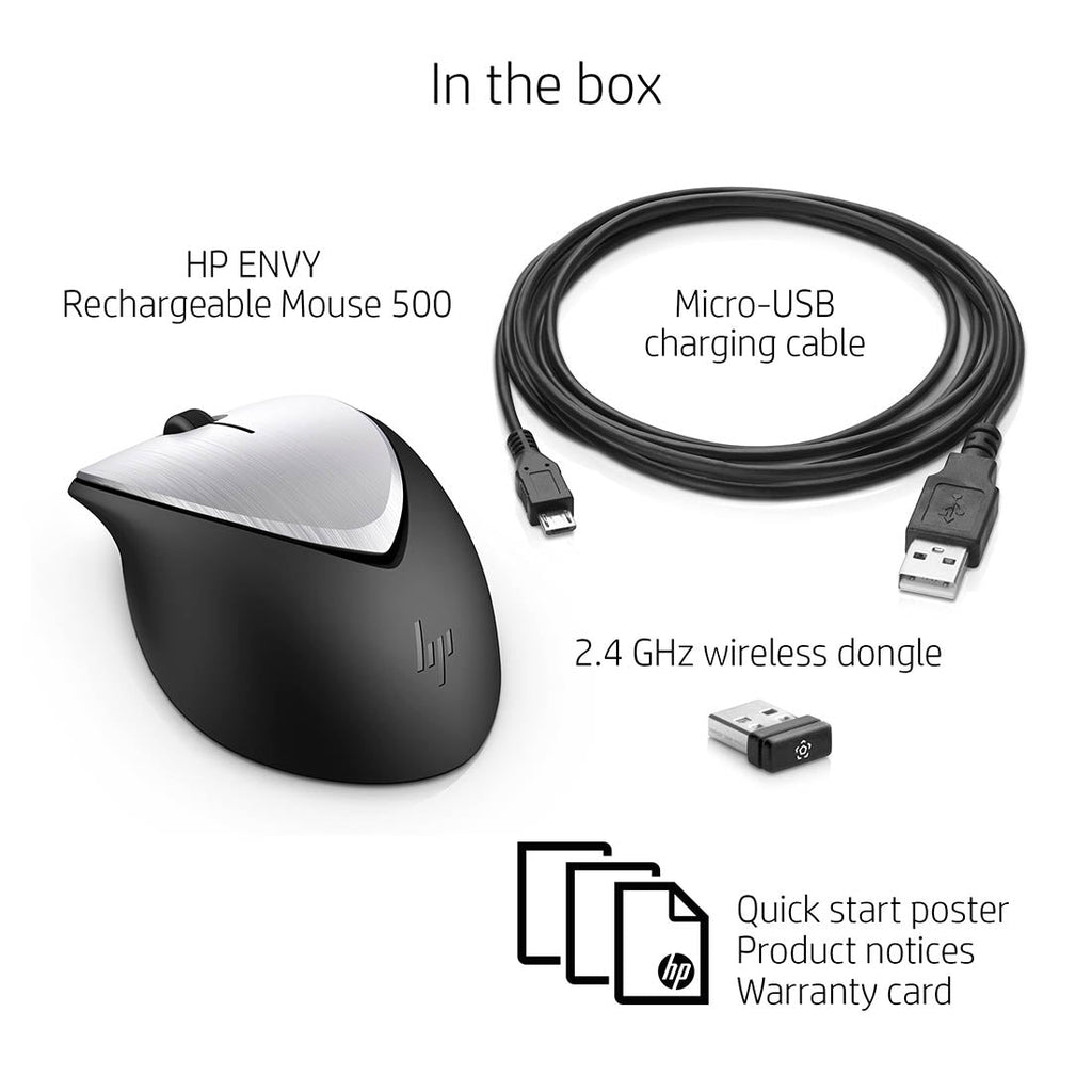 HP Envy 500 Rechargeable Wireless Mouse with Power Backup up to 11 Weeks
