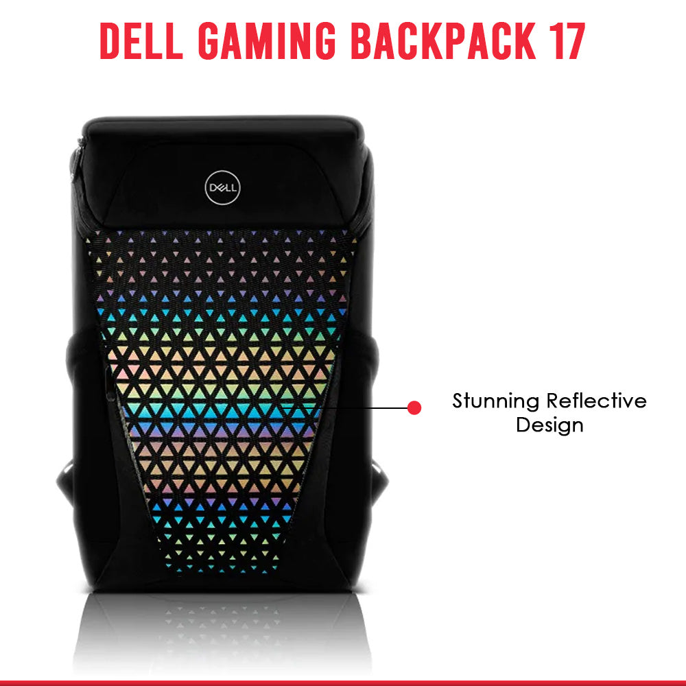 Dell GM1720PM Gaming Lite 17" Laptop Backpack with Water Resistant Exterior and Reflective Front