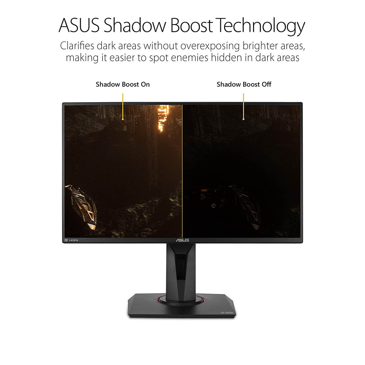 ASUS TUF VG259Q 24.5 Inch Full HD Gaming Monitor with G-SYNC and 2W Dual Stereo Speakers
