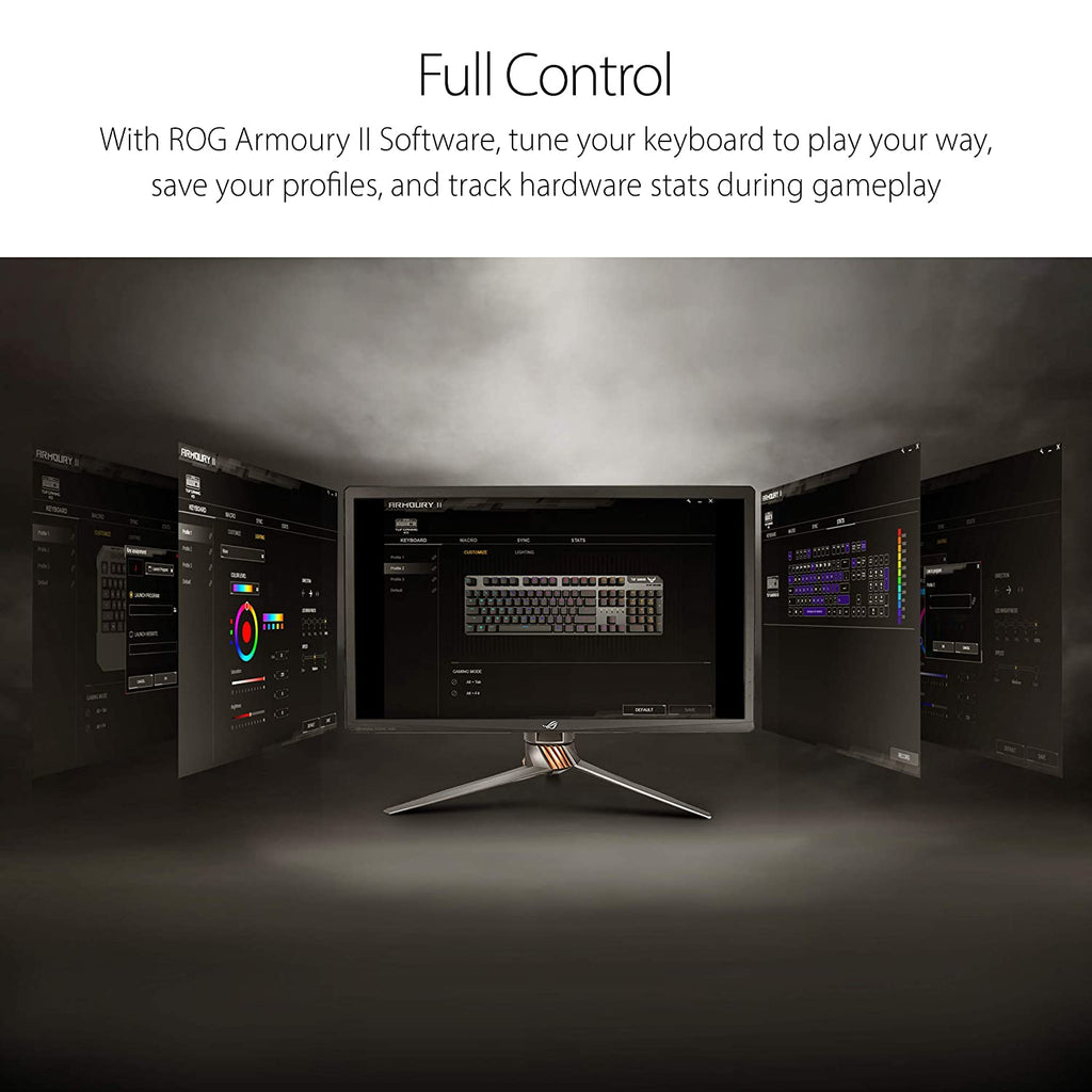 ASUS TUF Gaming K7 Optical-Mechanical RGB Keyboard with IP56 Water and Dust Resistance