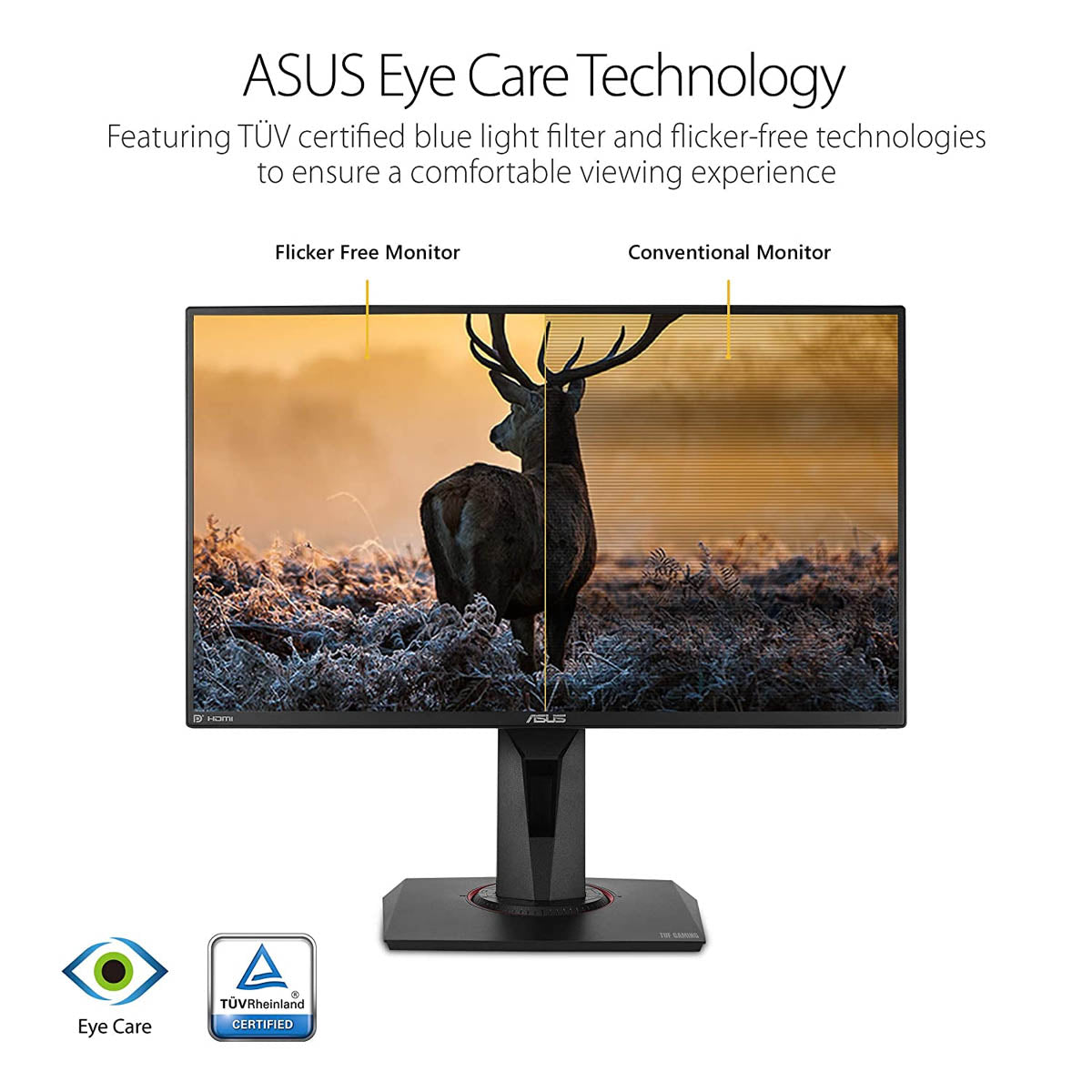 ASUS TUF VG259Q 24.5 Inch Full HD Gaming Monitor with G-SYNC and 2W Dual Stereo Speakers