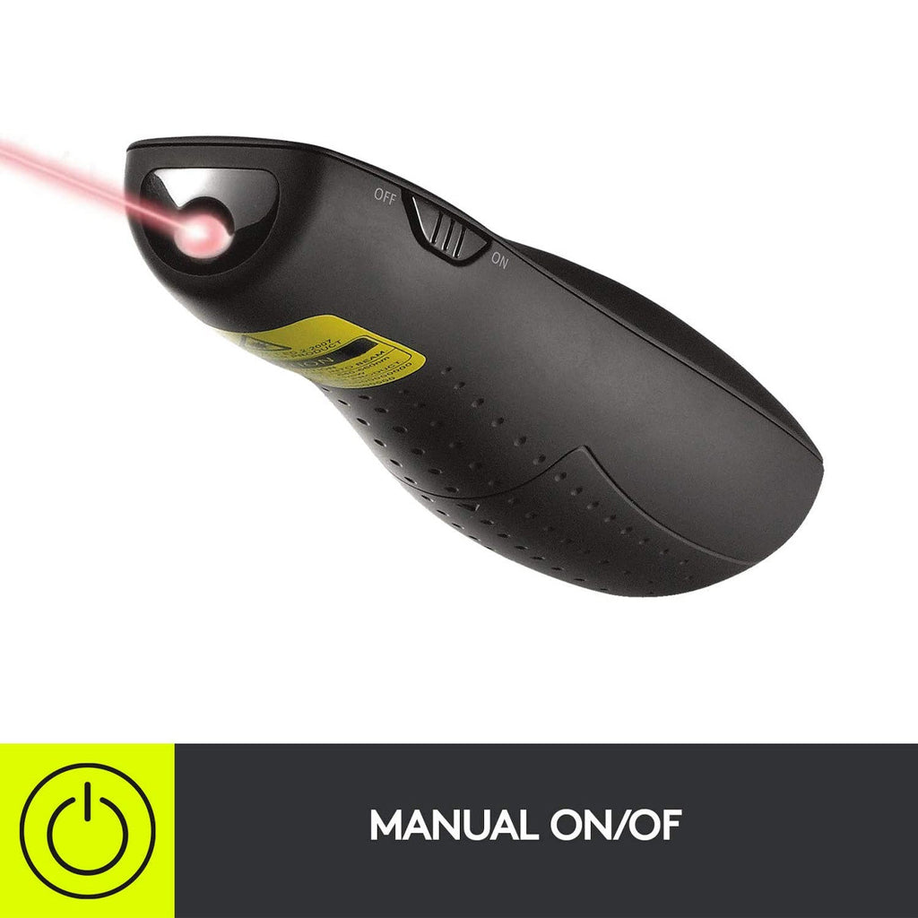 Logitech Wireless Presenter R400 with Presentation Remote Clicker and Laser Pointer