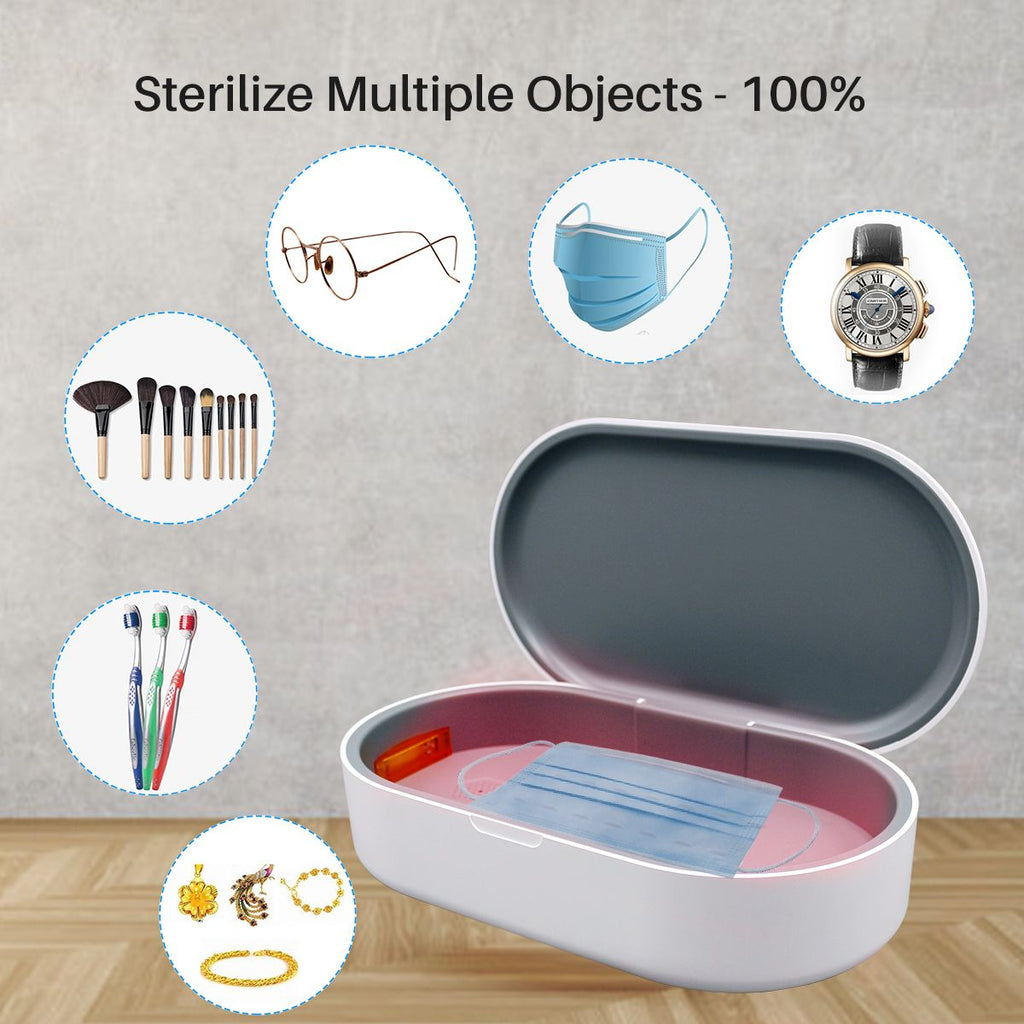 Portronics PuriFi 102  Multifunctional UV Steriliser Box with Wireless Charger and Magnetic Switch