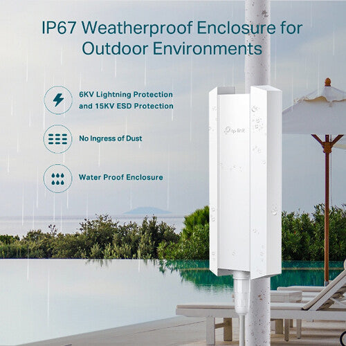 TP-Link Omada EAP650 Outdoor AX3000 Indoor/Outdoor WiFi 6 Access Point - White