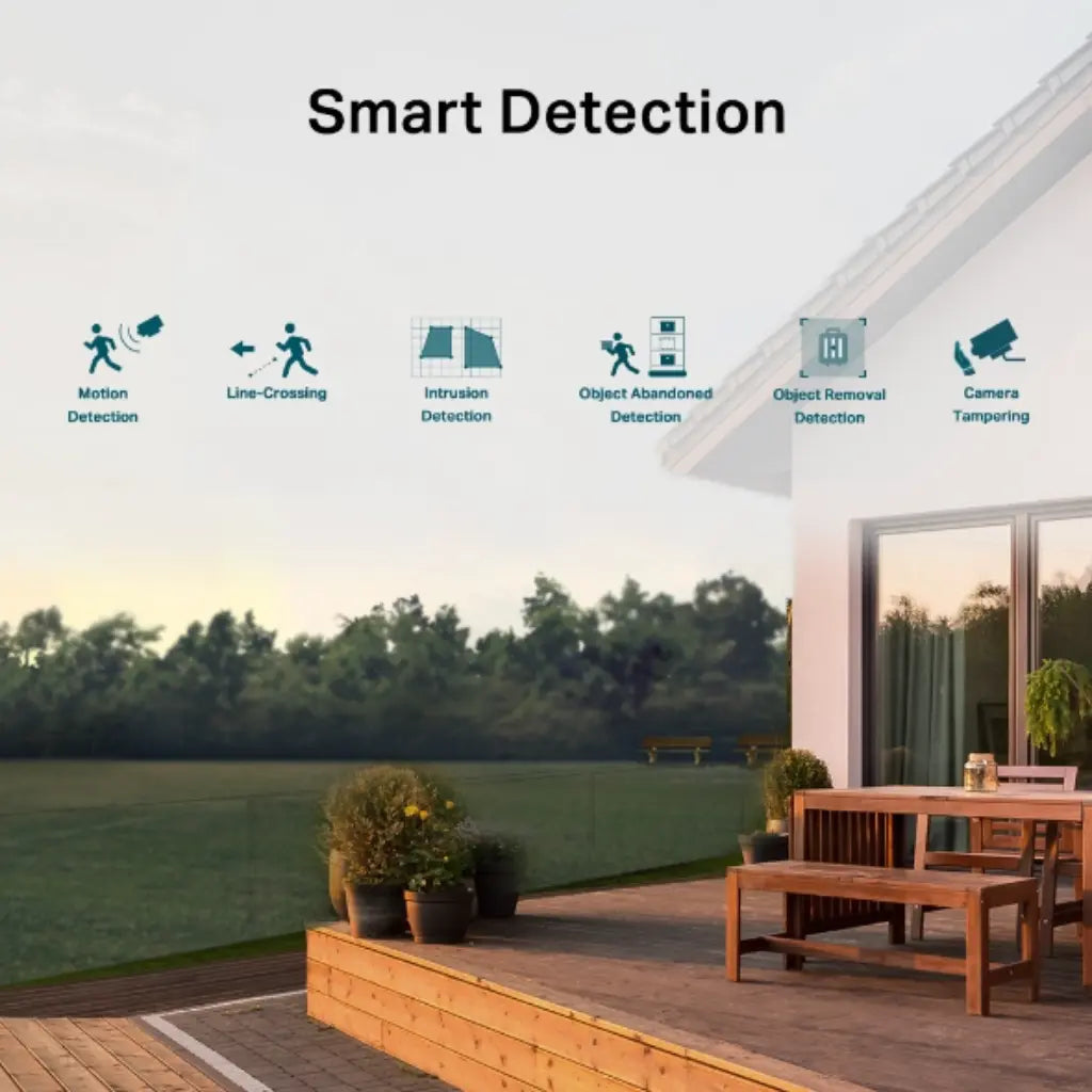 TP-Link VIGI C540W 4MP 4MM Outdoor Full-Color Wi-Fi Pan Tilt Security Camera IP66-tpstech.in