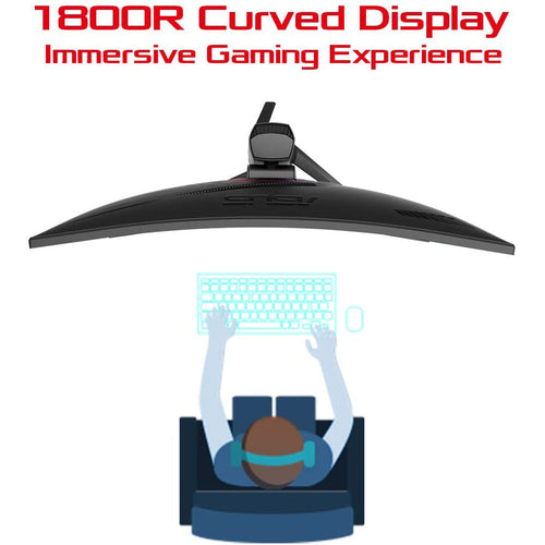 ASUS ROG Strix XG32VQ 31.5-inch WQHD Curved Gaming Monitor with Adaptive Sync and Aura Sync