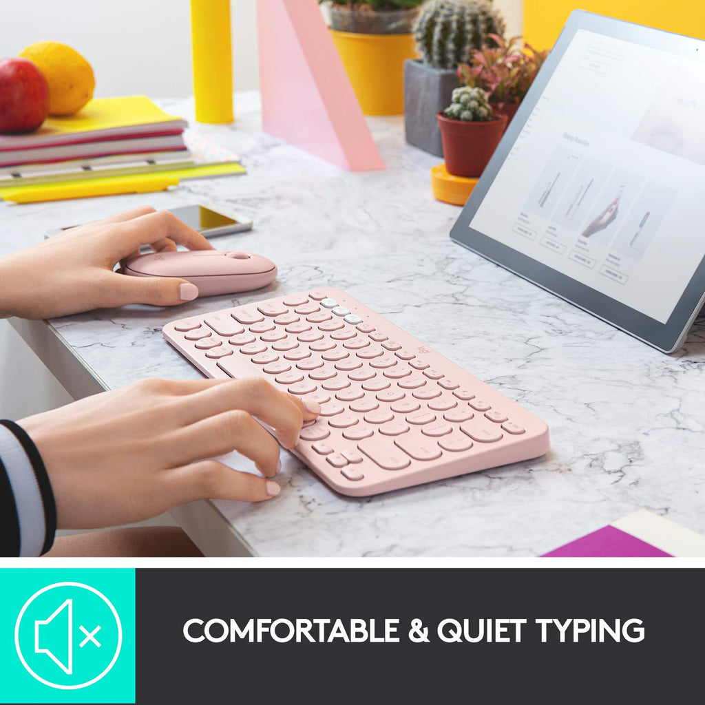 Logitech K380 Bluetooth Wireless Multi-Device Black Keyboard with Up to 3 Devices Connectivity and 2 Year Battery Life
