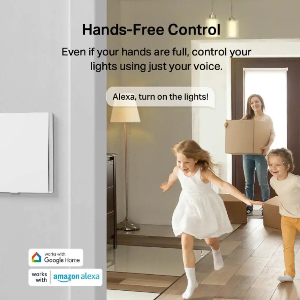 TP-Link Tapo S210 Smart Switch 1-Gang 1-Way Battery Powered No Neutral Wire Required