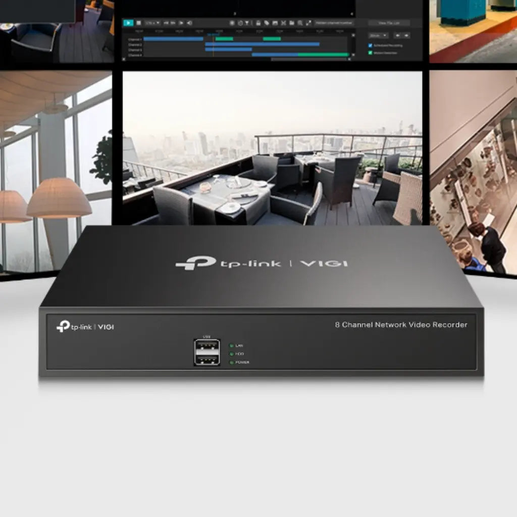 TP-Link VIGI NVR4064H 8 Channel Network Video Recorder 24/7 Continuous Recording-tpstech.in