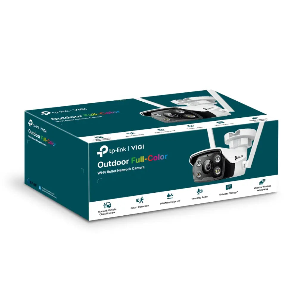 TP Link VIGI C340-W (4MM) 4MP Outdoor WiFi Bullet Security Camera with 30m IR Night Vision-tpstech.in