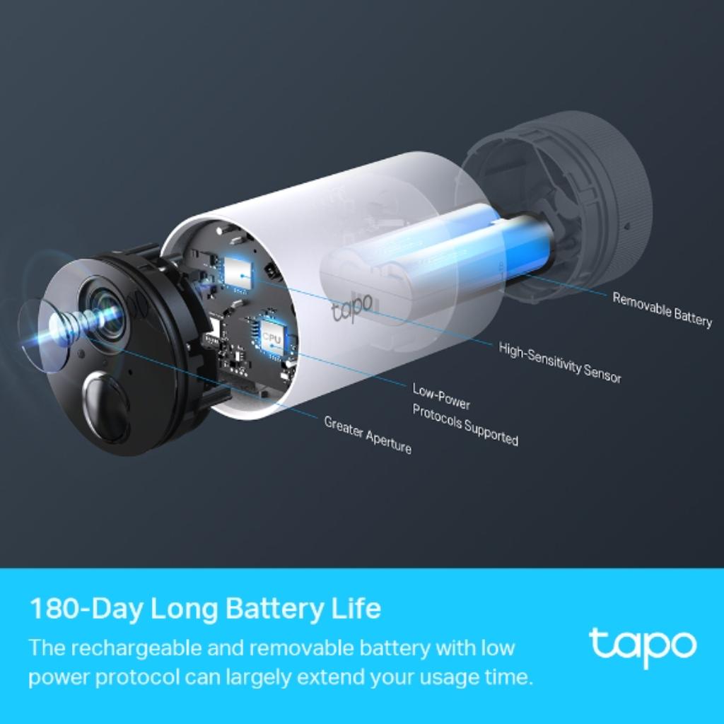 TP-Link Tapo C400S2 Smart 1080p Full HD Wire Free Outdoor Security Camera IP65 (2 Camera System)
