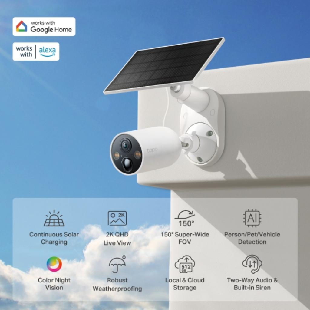 TP-Link Tapo C425 Wire-Free Outdoor Security Camera 2K QHD IP66 (2-Pack)
