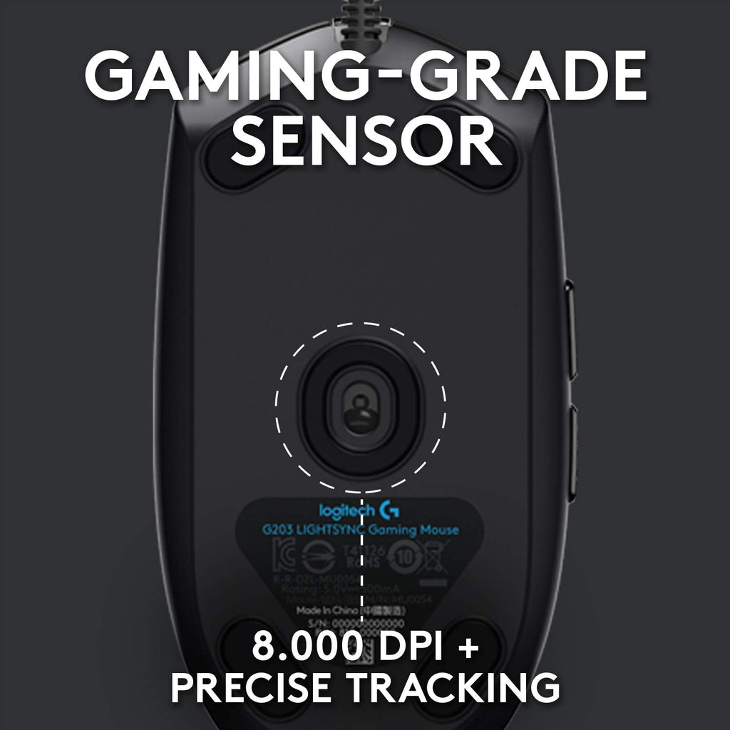 Logitech G102 Lightsync RGB Wired Optical Gaming Mouse - Black