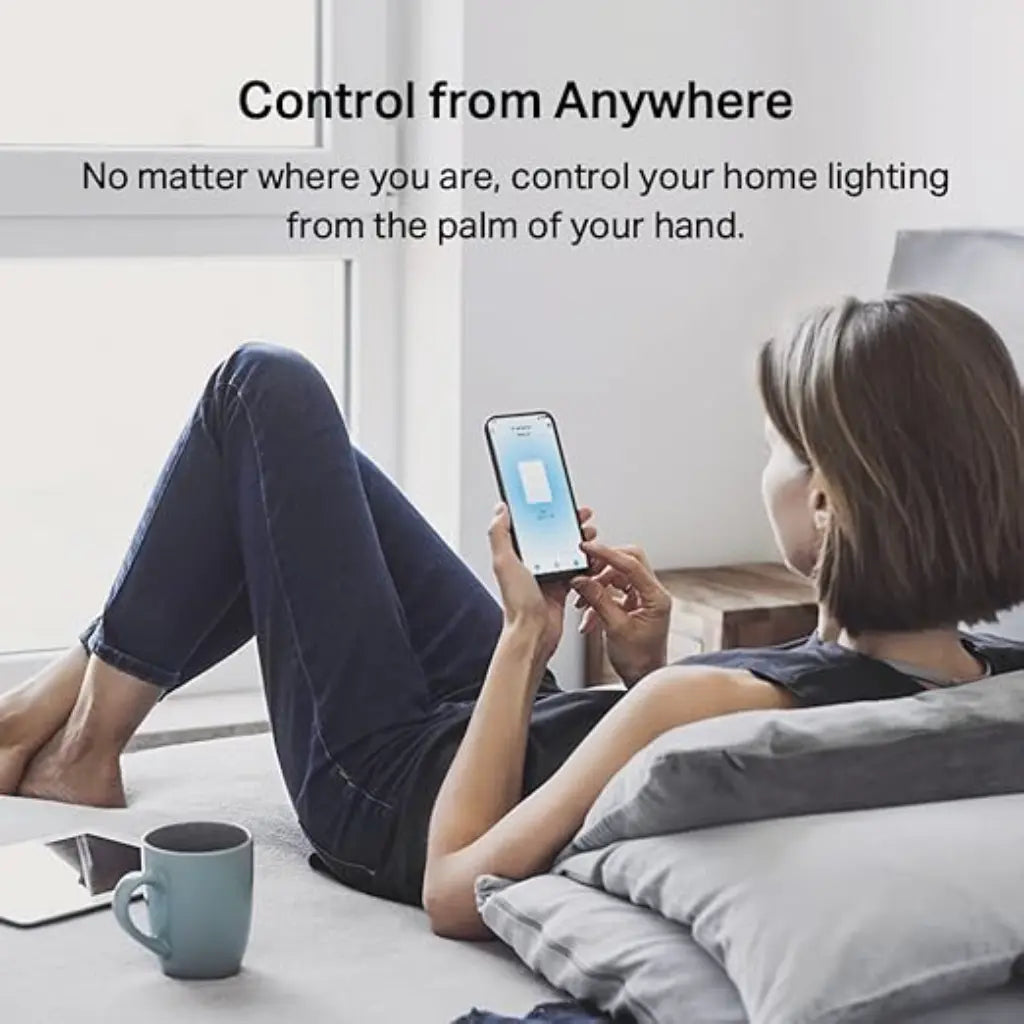  TP-Link Tapo S220 Smart Light Switch 2-Gang 1-Way No Neutral Wire Battery Powered-tpstech.in