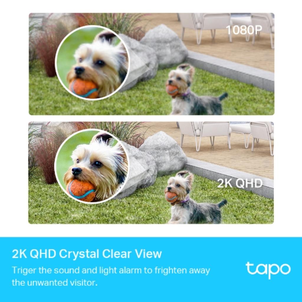 TP Link Tapo C420-S2 2K QHD Wire Free Smart WIFI Security Camera IP65 (2 Camera Kit)