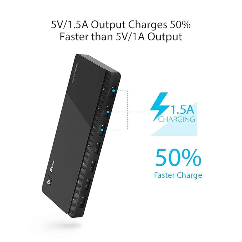 TP-Link UH700 USB 3.0 7-Port Hub with 5V/1.5A Fast Charging-tpstech.in