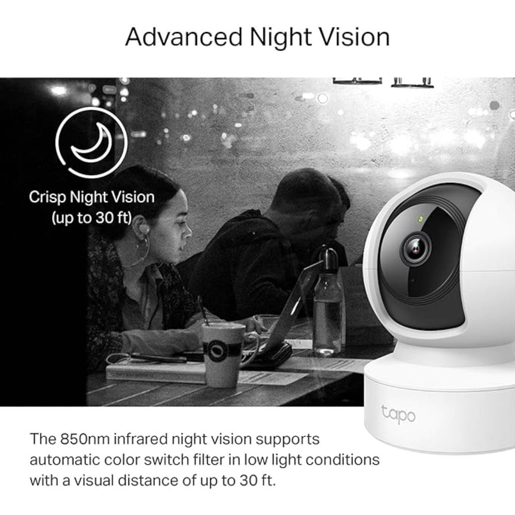 TP-Link Tapo C212 Pan Tilt 2K 3MP Wi-Fi Security Camera Motion Tracking & Night Vision