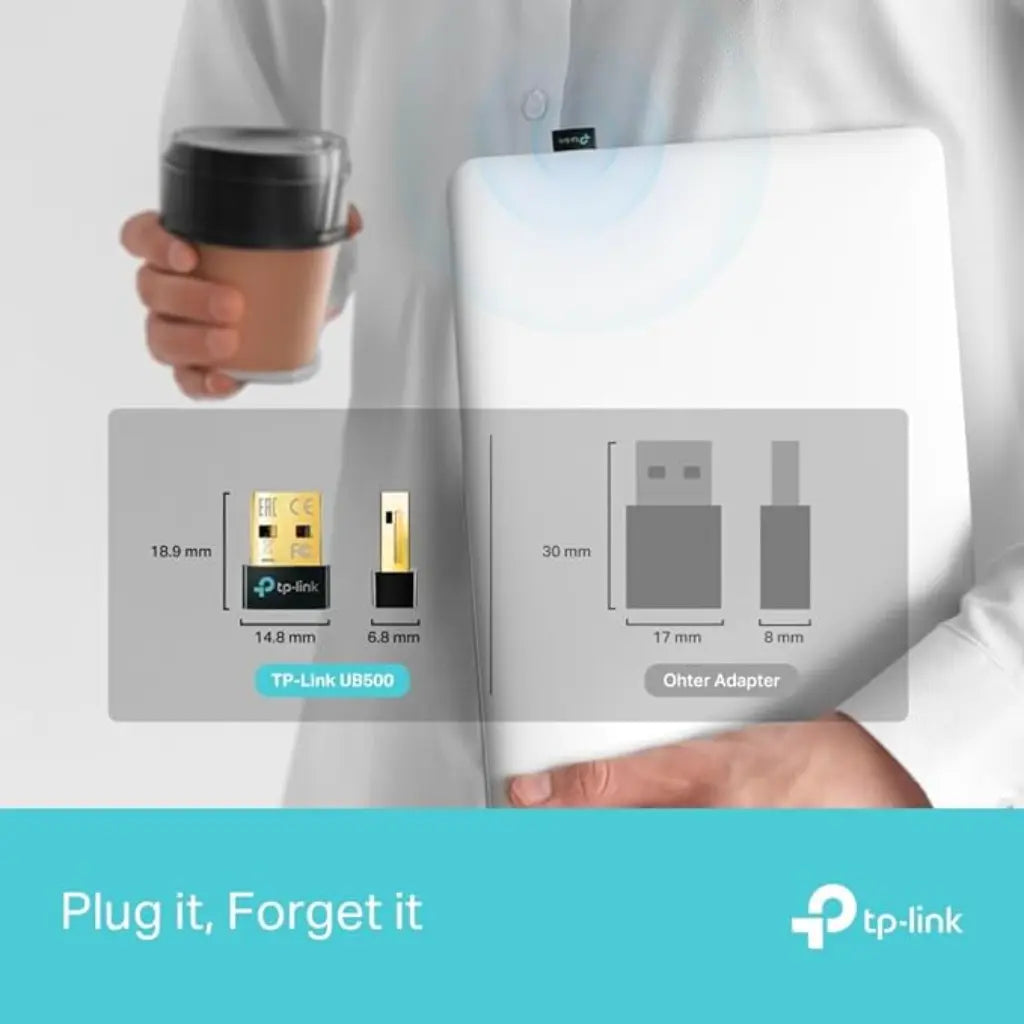 TP-Link UB500 Bluetooth 5.4 Nano USB Adapter Ultra-Compact Dongle for PC & Laptop