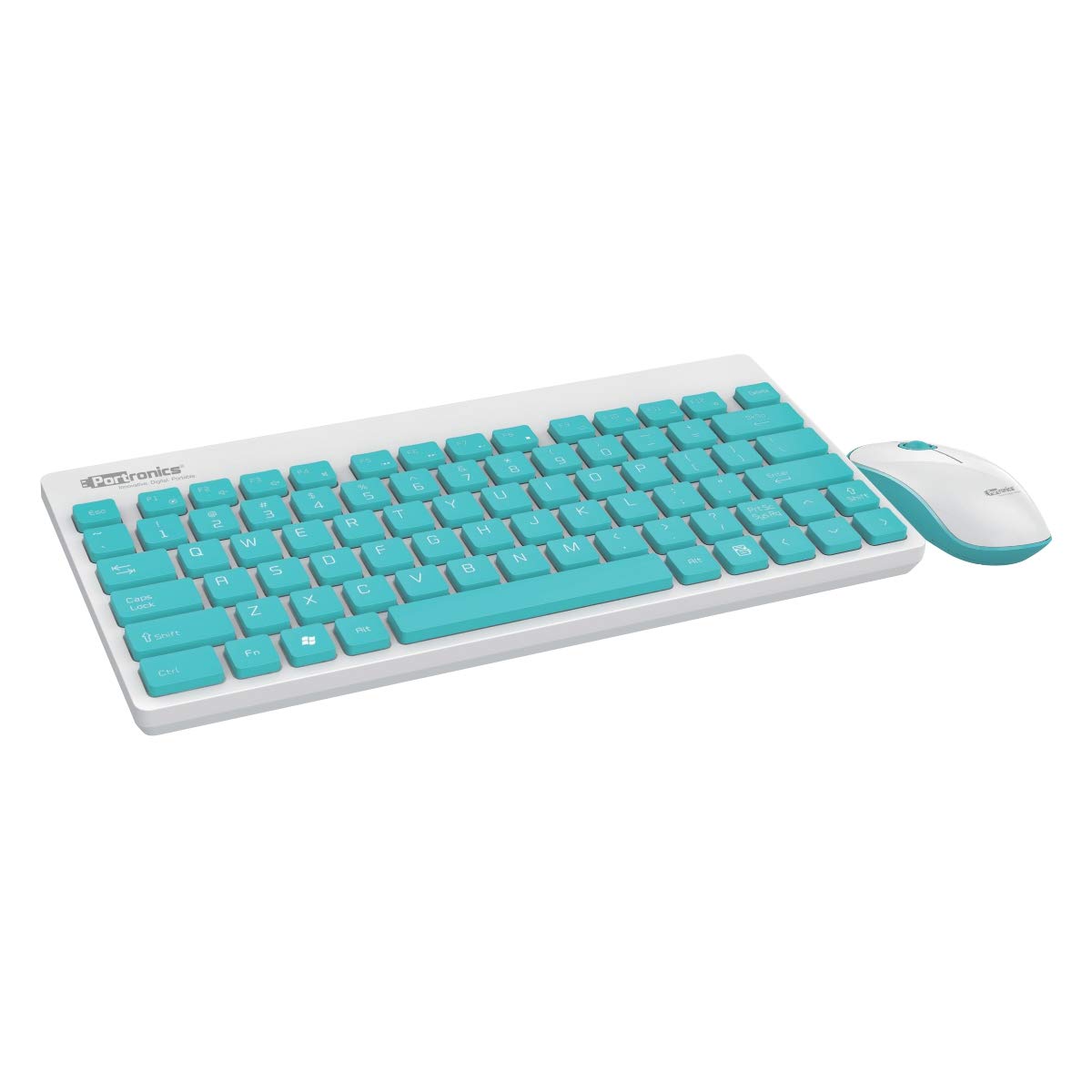 Portronics Key2-A Combo Wireless Keyboard and 1500DPI Optical Mouse Combo - White