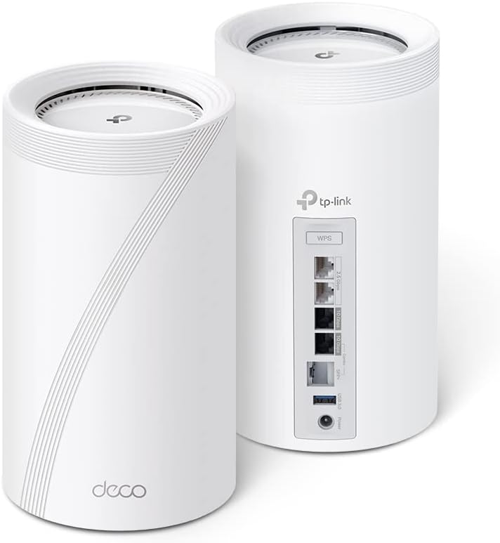 TP-Link Deco BE95 BE33000 Quad-Band Whole Home Mesh WiFi 7 System - 2-Pack