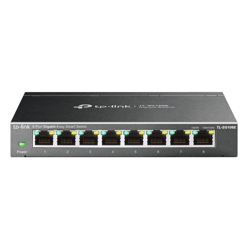 TP-Link TL-SG108E 8 Port Gigabit Easy Smart Desktop/Wall-Mount Managed Switch