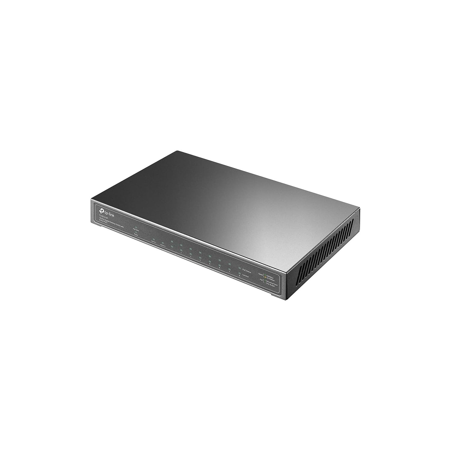 TP-Link TL-SG1210P 10-Port Gigabit Desktop Switch with 8-Port PoE+ (Desktop/Wall-Mount)
