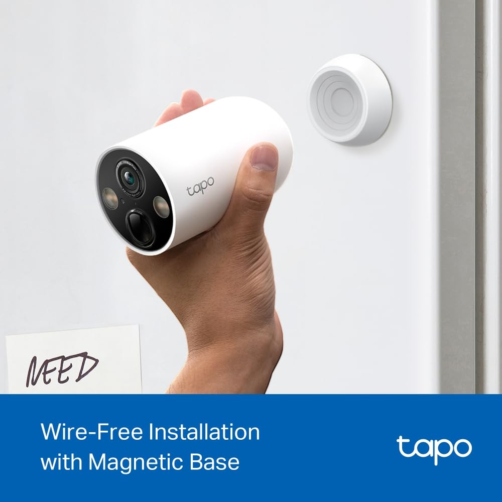 TP-Link Tapo C425 4MP 2K QHD Weatherproof Smart Wire-Free Security Camera - 1 Pack