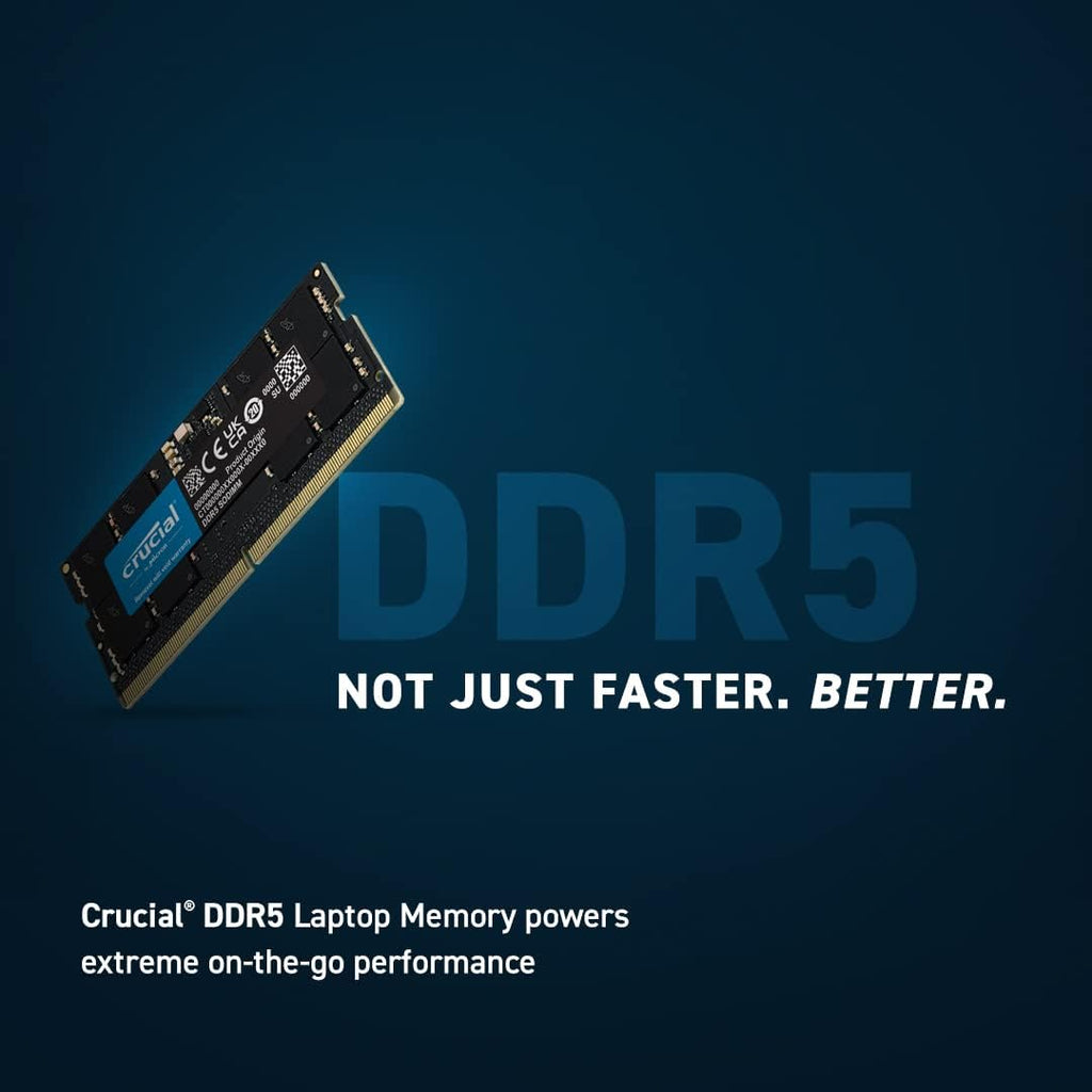 Crucial RAM 16GB Kit 2x8GB DDR5 5600 Mhz Laptop Memory SODIMM