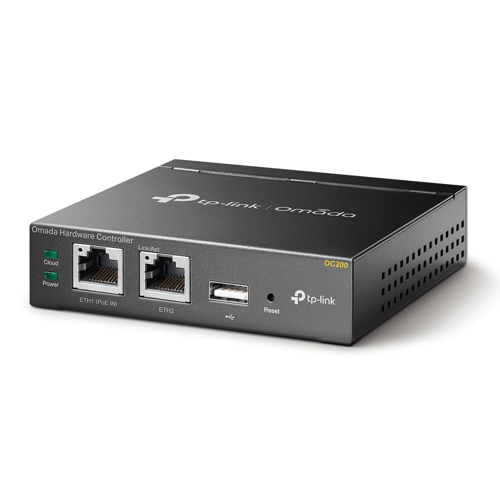 TP-Link Omada OC200 2.4GHz Single Band Hardware Cloud Controller - Metal