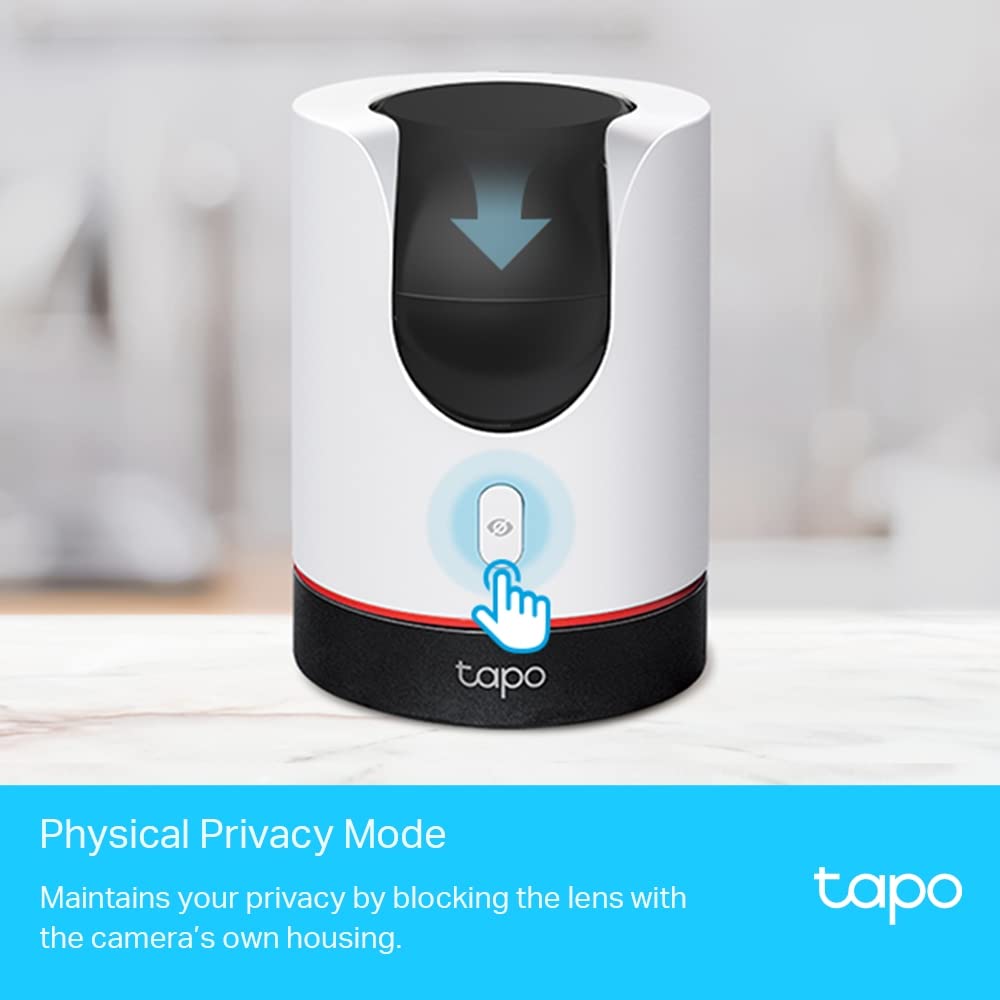 TP-Link Tapo C225 4MP 2K QHD 1440p Pan/Tilt AI Home Security Wi-Fi Camera - White