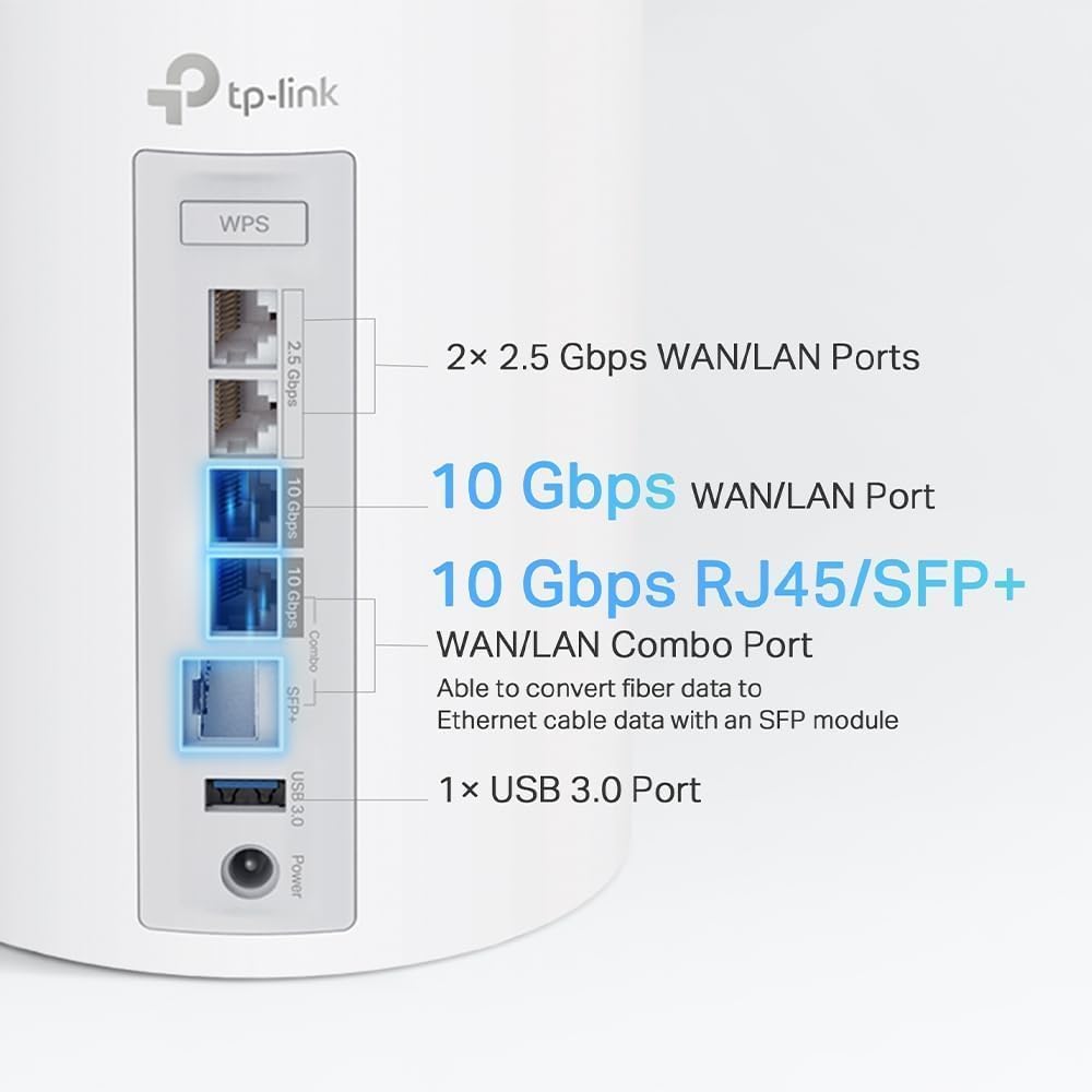 TP-Link Deco BE95 BE33000 Quad-Band Whole Home Mesh WiFi 7 System - 2-Pack
